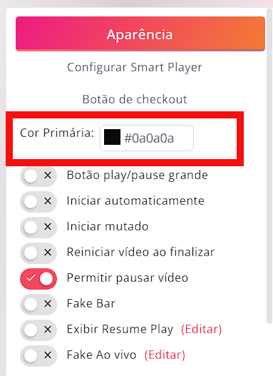 tela smartplayer